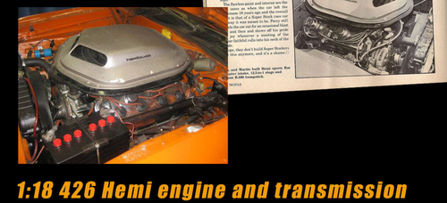 1/18 ACME HEMI Engine & Transmission 1/18 ACME HEMI Engine & Transmission