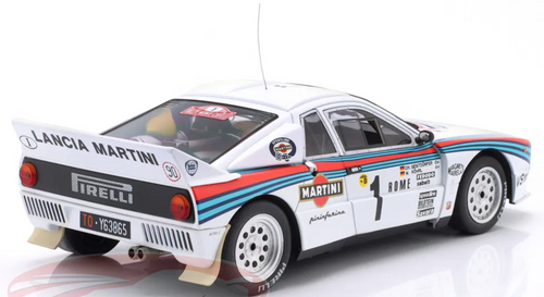 1/18 Werk83 1983 Lancia 037 #1 Winner Rallye Monte Carlo Martini Racing Walter Röhrl, Christian Geistdörfer Diecast Car Model 1/18 Werk83 1983 Lancia 037 #1 Winner Rallye Monte Carlo Martini Racing Walter Röhrl, Christian Geistdörfer Diecast Car Model