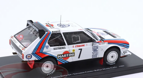 1/24 Altaya 1986 Lancia Delta S4 #7 Winner Rallye Monte Carlo Martini Lancia Henri Toivonen, Sergio Cresto Diecast Car Model 1/24 Altaya 1986 Lancia Delta S4 #7 Winner Rallye Monte Carlo Martini Lancia Henri Toivonen, Sergio Cresto Diecast Car Model