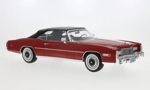 1/18 ModelCarGroup 1976 Cadillac Eldorado Convertible (Metallic Red) Diecast Car Model