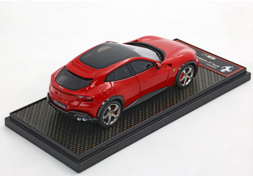 1/43 BBR 2023 Ferrari Purosangue Standard Panoramic Roof (Rosso Corsa Red) Car Model Limited 40 Pieces