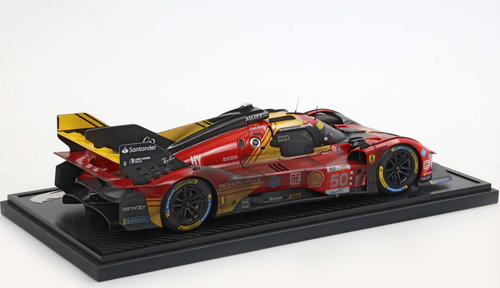 1/18 BBR 2024 Ferrari 499P Winner Le Mans #50 Dirty Version Car Model Limited 100 Pieces 1/18 BBR 2024 Ferrari 499P Winner Le Mans #50 Dirty Version Car Model Limited 100 Pieces
