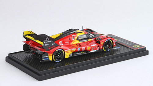 1/43 BBR 2024 Ferrari 499P Le Mans 3rd Place #51 drivers Pier Guidi Giovinazzi Calado Car Model Limited 151 Pieces 1/43 BBR 2024 Ferrari 499P Le Mans 3rd Place #51 drivers Pier Guidi Giovinazzi Calado Car Model Limited 151 Pieces