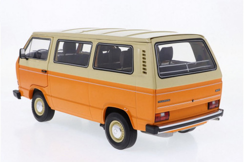 1/18 Schuco VW T3a Bus (Orange & Beige) Diecast Car Model