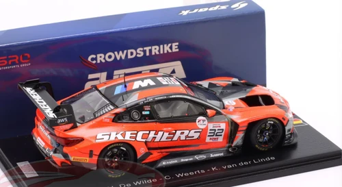 1/43 Spark BMW M4 GT3 EVO No.62 Team WRT 7th 24H Spa 2025 U. De Wilde - C. Weerts - K. van der Linde Car Model