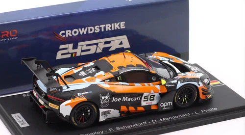1/43 Spark McLaren 720S GT3 EVO No.58 Garage 59  24H Spa 2025  A. Smalley - F. Schandorff - D. Macdonald - L. Prette Car Model