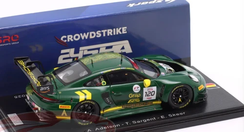 1/43 Spark Porsche 911 GT3 R (992) No.120 Wright Motorsport  24H Spa 2025  A. Adelson - T. Sargent - E. Skeer Car Model