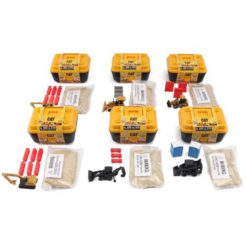 Diecast Masters Micro-Constructor 6-Model Set Cat Mini Play Set Assortment II (Packed in Tool Box with Motion Sand and Surprise Tools) Diecast Masters Micro-Constructor 6-Model Set Cat Mini Play Set Assortment II (Packed in Tool Box with Motion Sand and Surprise Tools)