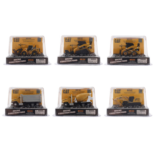 Diecast Masters 6-Car Set 18 CAT Micro Constructors Assortment Series II in PDQ Diecast Masters 6-Car Set 18 CAT Micro Constructors Assortment Series II in PDQ