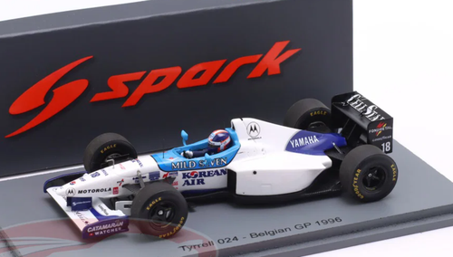 1/43 Spark Tyrrell 024 No.20 Belgian GP 1996 Ukyo Katayama Car Model