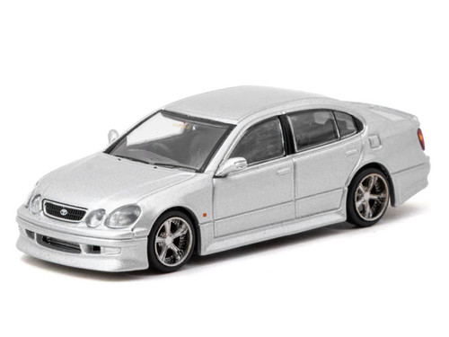 1/64 Tarmac Works Vertex Toyota Aristo JZS161 (Silver) Diecast Car Model