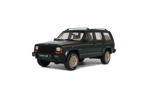 1/18 OTTO 1995 Jeep Cherokee XJ Limited Hunter Green Car Model 1/18 OTTO 1995 Jeep Cherokee XJ Limited Hunter Green Car Model