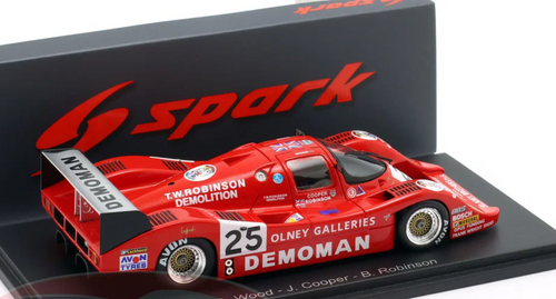1/43 Spark Grid S2 No.25 Le Mans 24H 1984 D. Wood - J. Cooper - B. Robinson Car Model