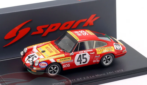 1/43 Spark Porsche 911 ST 2.5 No.45 Le Mans 24H 1972  D. Bardini - "Lee Banner" Car Model