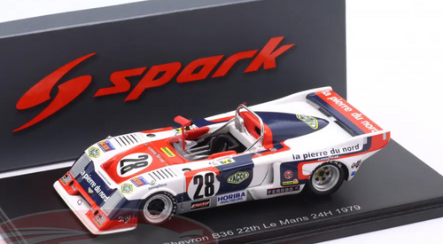 1/43 Spark Chevron B36 No.28 22nd Le Mans 24H 1979  N. Del Bello - A. Dufréne - B. Verdier Car Model