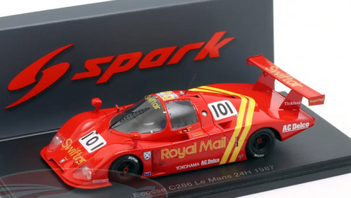 1/43 Spark Ecosse C286 No.101 Le Mans 24H 1987 M. Wilds - L. Delano - A. Petery Car Model