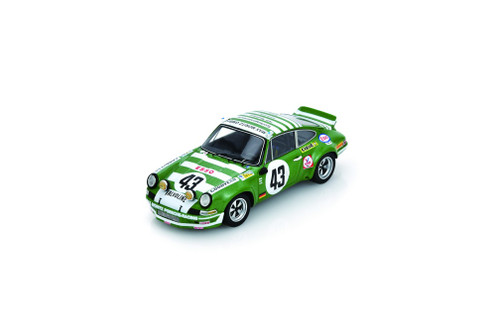 1/43 Spark Porsche Carrera RSR 2.8 No.43 Le Mans 24H 1973 G. Quist - J. Zink - M. Laub Car Model