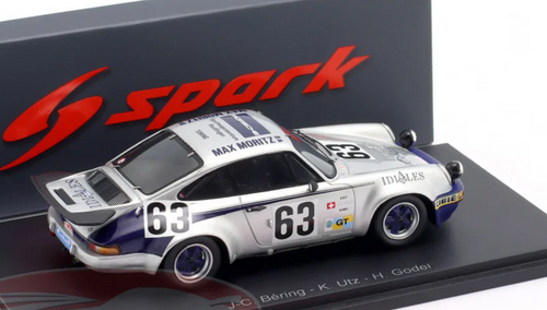 1/43 Spark Porsche Carrera RS 3.0 No.63 19th Le Mans 24H 1975 J-C. Bering - K. Utz - H. Godel Car Model