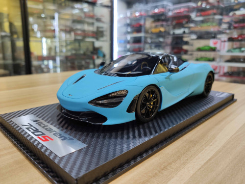 1/18 Tecnomodel McLaren 720S (Matte Baby Blue) Resin Car Model Limited