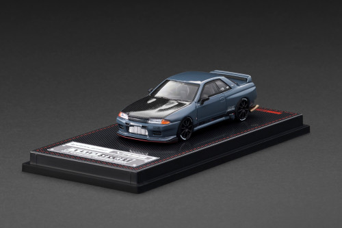 1/64 IG Ignition Model Nissan Skyline TOP SECRET GT-R (VR32) (Grey Blue) Car Model