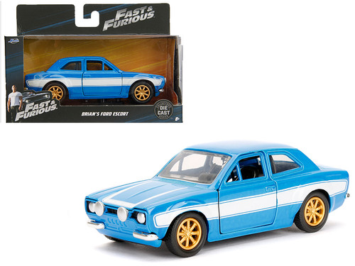 Brian's 1974 Ford Escort RS2000 Mk1 Blue with White Stripes 