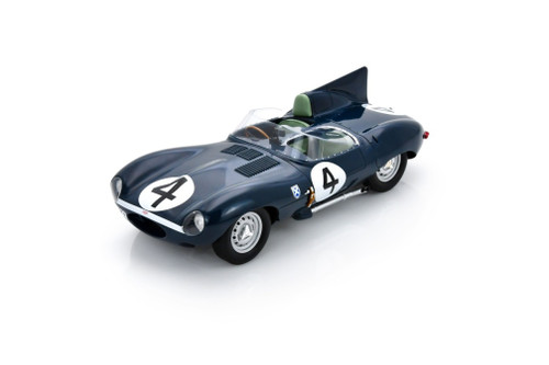 1/18 Spark Jaguar D Type No.4 Winner Le Mans 24H 1956 N. Sanderson - R. Flockhart Car Model 1/18 Spark Jaguar D Type No.4 Winner Le Mans 24H 1956 N. Sanderson - R. Flockhart Car Model