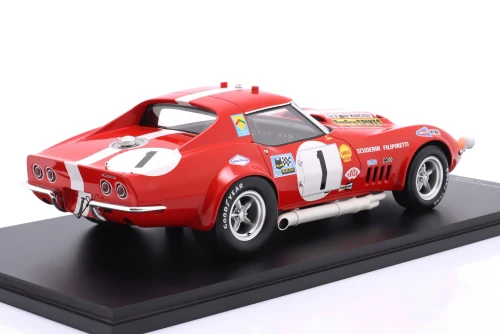 1/18 Spark Corvette C3 No.1 Le Mans 24H 1969 H. Greder - R. Wisell Car Model