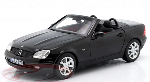 1/18 Dealer Edition 1996-2000 Mercedes-Benz SLK 200 (R170) (Black) Diecast Car Model 1/18 Dealer Edition 1996-2000 Mercedes-Benz SLK 200 (R170) (Black) Diecast Car Model