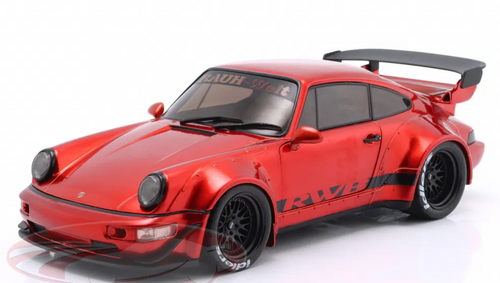 1/18 Solido Porsche 911 (964) RWB Rauh-Welt Bodykit (Red Metallic) Diecast Car Model 1/18 Solido Porsche 911 (964) RWB Rauh-Welt Bodykit (Red Metallic) Diecast Car Model