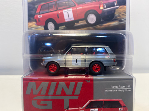 CHASE CAR 1/64 Mini GT Land Rover Range Rover 1971 International Hillrally Winner #1 (Chrome Silver) Diecast Car Model CHASE CAR 1/64 Mini GT Land Rover Range Rover 1971 International Hillrally Winner #1 (Chrome Silver) Diecast Car Model