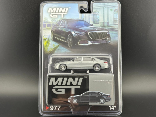 CHASE CAR 1/64 Mini GT Mercedes-Maybach S680 (Chrome Silver