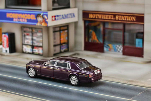 1/64 SW Rolls-Royce Phantom VII (Purple) Diecast Car Model 1/64 SW Rolls-Royce Phantom VII (Purple) Diecast Car Model