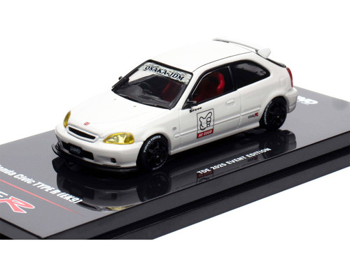 Honda Civic Type R (EK9) RHD (Right Hand Drive) White "Thailand Diecast Expo 2025 Event Edition" 1/64 Diecast Model Car by Inno Models Honda Civic Type R (EK9) RHD (Right Hand Drive) White "Thailand Diecast Expo 2025 Event Edition" 1/64 Diecast Model Car by Inno Models