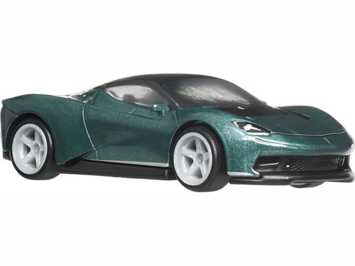 Automobili Pininfarina Battista Green Metallic with Black Top "Euro Speed" Series Diecast Model Car by Hot Wheels Automobili Pininfarina Battista Green Metallic with Black Top "Euro Speed" Series Diecast Model Car by Hot Wheels