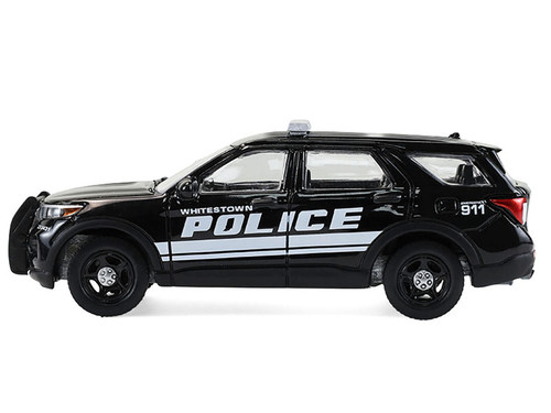 2023 Ford Police Interceptor Utility "Whitestown Police Dept. Whitestown IN" Black "Hot Pursuit" Series 47 1/64 Diecast Model Car by Greenlight 2023 Ford Police Interceptor Utility "Whitestown Police Dept. Whitestown IN" Black "Hot Pursuit" Series 47 1/64 Diecast Model Car by Greenlight