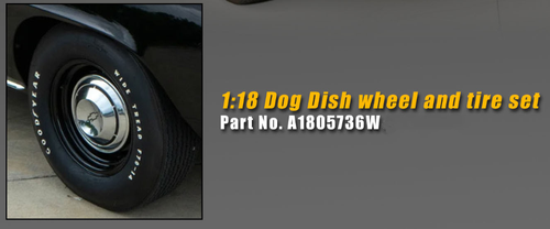 1/18 ACME Dog Dish Wheel & Tire Set Model 1/18 ACME Dog Dish Wheel & Tire Set Model