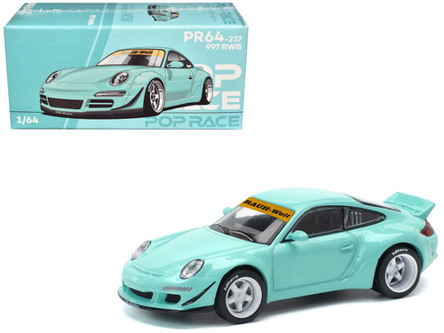 997 RWB Light Blue 1/64 Diecast Model Car by Pop Race 997 RWB Light Blue 1/64 Diecast Model Car by Pop Race