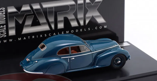 1/43 Matrix 1939 Alfa Romeo 6C 2500S Berlinetta Touring (Blue) Car Model