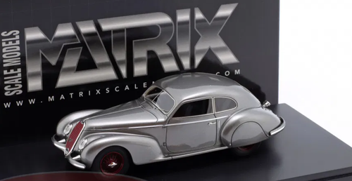 1/43 Matrix 1939 Alfa Romeo 6C 2500S Berlinetta Touring (Silver Grey Metallic) Car Model