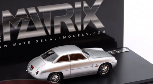 1/43 Matrix 1961 Alfa Romeo Giulietta Sprint Zagato (SZ) (Silver Metallic) Car Model
