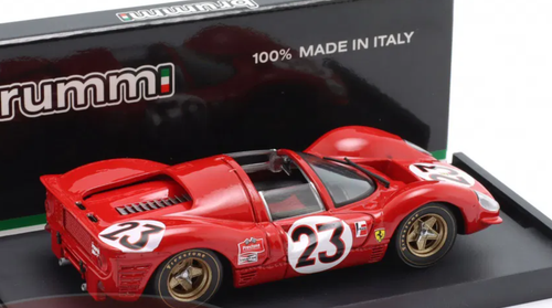 1/43 Brumm 1967 Ferrari 330 P4 Spyder #23 Winner 24h Daytona Ferrari s.p.a. Lorenzo Bandini, Chris Amon Car Model