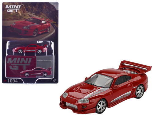 1/64 Mini GT Toyota Supra VeilSide Combat V-I (Red) Diecast Car Model