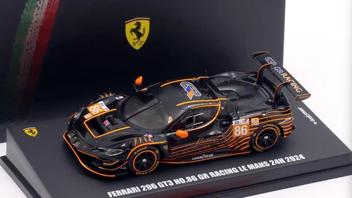 1/64 Looksmart Ferrari 296 GT3 No.86 GR Racing Le Mans 24H 2024 M. Wainwright - D. Serra - R. Pera Car Model