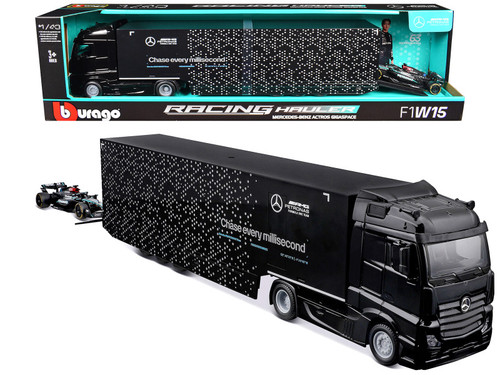 1/43 BBurago Mercedes-Benz Actros Formula 1 Race Car Transporter