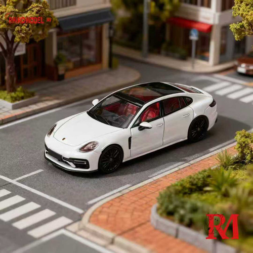 1/64 Rhino Model Porsche Panamera 971 (White) Diecast Car Model