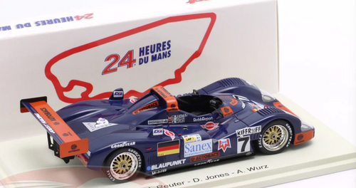 1/43 Spark Joest-Porsche WSC No.7 Winner 24H Le Mans 1996 M. Reuter - D. Jones - A. Wurz Car Model