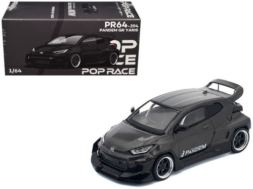 CHASE CAR 1/64 Poprace Toyota Pandem GR Yaris Mooneyes (Yellow