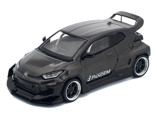 CHASE CAR 1/64 Poprace Toyota Pandem GR Yaris Mooneyes (Yellow