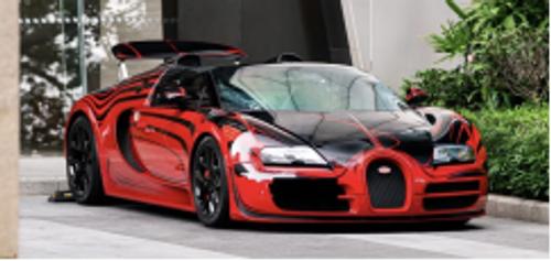 1/18 HH Model Bugatti Chiron SS (L‘Or Rouge Red) Car Model 1/18 HH Model Bugatti Chiron SS (L‘Or Rouge Red) Car Model