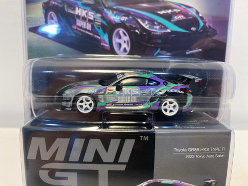 CHASE CAR 1/64 Mini GT Toyota GR86 HKS TYPE R 2022 Tokyo Auto Salon Diecast Car Model CHASE CAR 1/64 Mini GT Toyota GR86 HKS TYPE R 2022 Tokyo Auto Salon Diecast Car Model